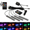 Універсальна RGB LED підсвічування в авто Car LED RGB, з пультом, вологостійка, в прикурювач