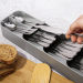 Органайзер Лоток для столових приладів Compact Cutlery Organiser сірий