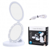 Складане дзеркало з LED підсвічуванням Large LED Mirror ECLIPSE. Дзеркало для макіяжу