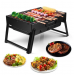 Складаний BBQ гриль Mensory Grill Portable, довжина 35 см, чорний