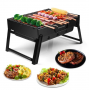 Складаний BBQ гриль Mensory Grill Portable, довжина 35 см, чорний