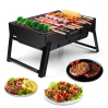 Складаний BBQ гриль Mensory Grill Portable, довжина 35 см, чорний