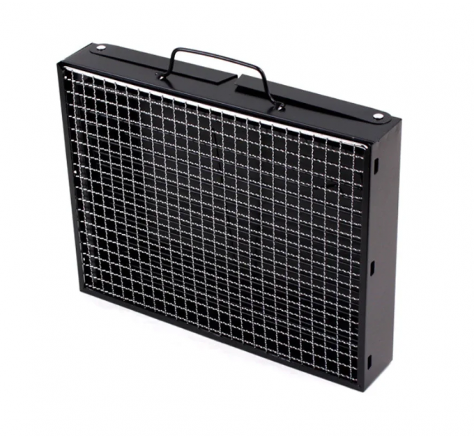 Складаний BBQ гриль Mensory Grill Portable, довжина 35 см, чорний