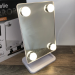 Дзеркало для макіяжу з LED підсвічуванням Cosmetie Mirror 360 HH083 біле з косметичною підставкою