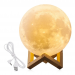 Настільний світильник Magic 3D Moon UKC сенсорний нічник 6 кольорів Light RGB Місяць 13 см
