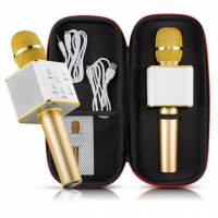 Бездротовий караоке мікрофон UTM з динаміками в чохлі Bluetooth USB Q7