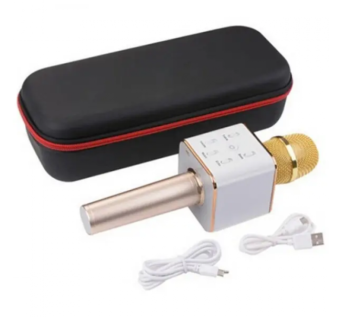 Бездротовий караоке мікрофон UTM з динаміками в чохлі Bluetooth USB Q7