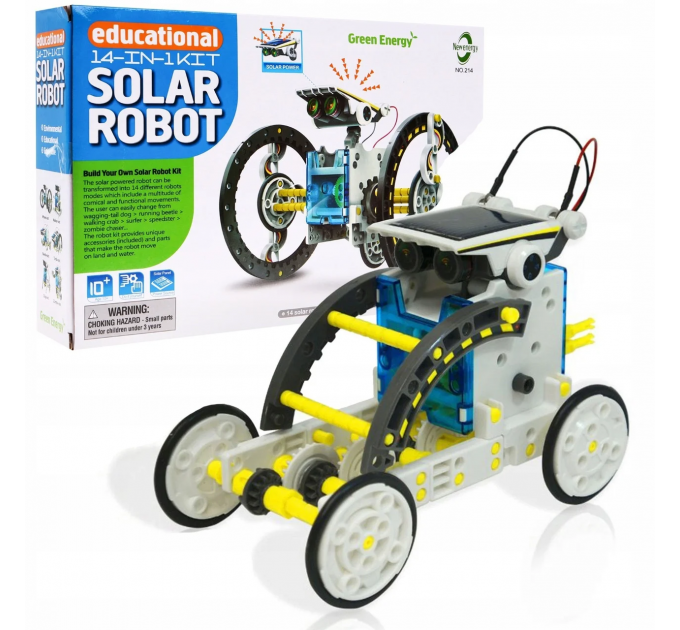Робот-конструктор на сонячній батареї Educational Solar Robot 13в1