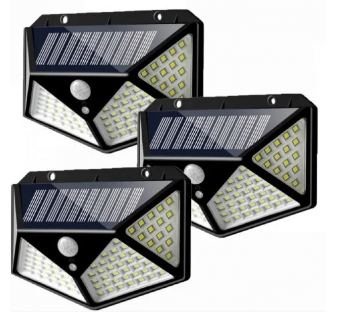 Світильник з датчиком руху на вулицю на сонячній батареї solar interaction wall lamp 100 LED