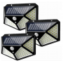 Світильник з датчиком руху на вулицю на сонячній батареї solar interaction wall lamp 100 LED