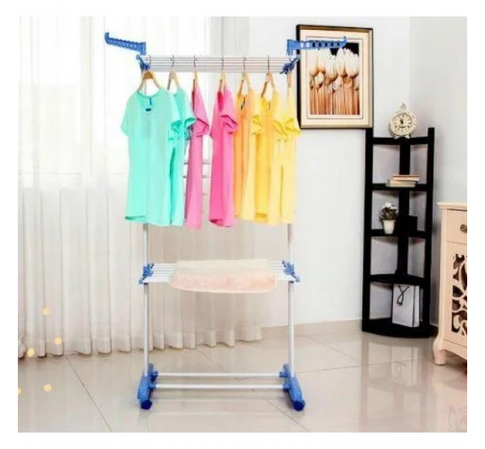 Складна сушарка для білизни Garment Rack With Wheels