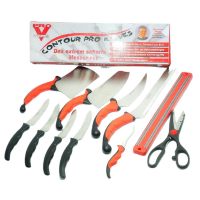 Ножі набір Contour Pro knives 11 предметів та магнітна рейка Ножі набір Contour Pro knives 11 предметів та магнітна рейка