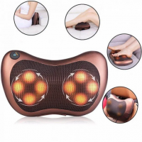 Масажна Подушка MASSAGE PILLOW QY-8028-2 (по 2 роликів) з підігрівом для шиї та спини, універсальна Масажна Подушка MASSAGE PILLOW QY-8028-2 (по 2 роликів) з підігрівом для шиї та спини, універсальна