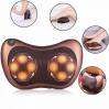 Масажна Подушка MASSAGE PILLOW QY-8028-2 (по 2 роликів) з підігрівом для шиї та спини, універсальна