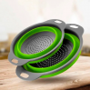 Набір 2шт Дуршлаг силіконовий OLLAPSIBLE FILTER BASKETS, складаний