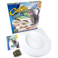 Туалет для кота набір для привчання кішки до унітазу Citi Kitty Туалет для кота набір для привчання кішки до унітазу Citi Kitty