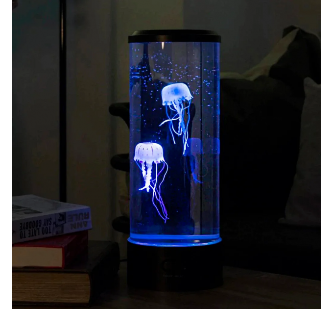 Лампа нічник LED Jellyfish Mood Lamp зі світлодіодними медузами 3д нічник