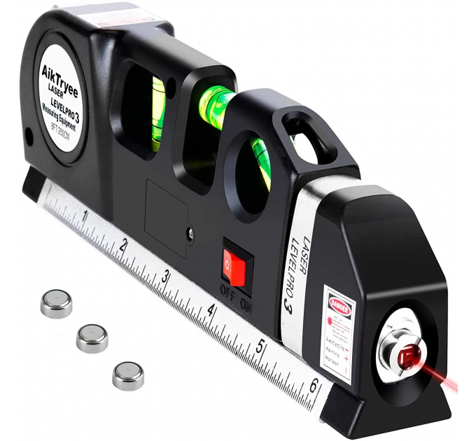 Лазерний рівень із вбудованою рулеткою Laser Level PRO 3