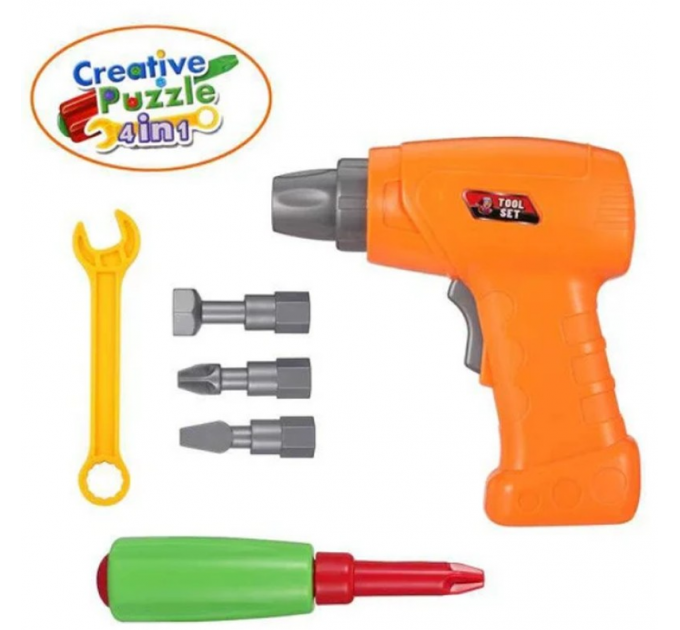 Мозаїка конструктор із шуруповертом Creative Puzzle 193 деталі TLH-28