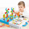 Мозаїка конструктор із шуруповертом Creative Puzzle 193 деталі TLH-28