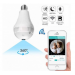 Панорамна стельова IP WiFi камера відеоспостереження "Лампочка" CAMERA SMART UKC CAD-B13 H302 2MP