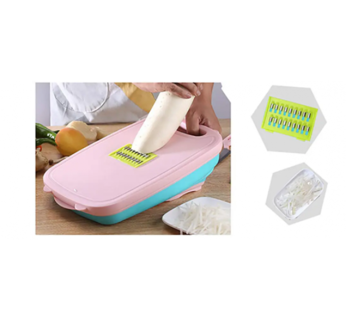 Професійна овочерізка 9 в 1 Multifunctional slicer and Planing wire slicer зручний кухонний слайсер.