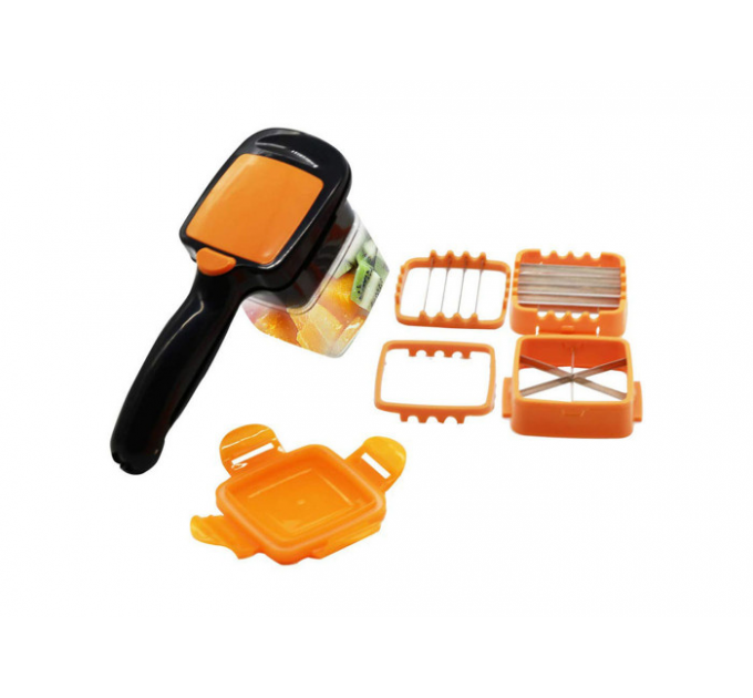 Ручна овочерізка 5 в 1 з контейнером Nicer Dicer Quick, ломтирізка ручна
