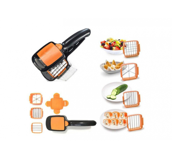 Ручна овочерізка 5 в 1 з контейнером Nicer Dicer Quick, ломтирізка ручна