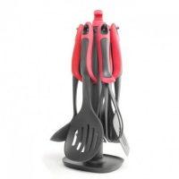 Набір кухонного приладдя ЧЕРВОНИЙ KITCHEN TOOLS, 7 предметів