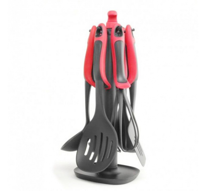 Набір кухонного приладдя ЧЕРВОНИЙ KITCHEN TOOLS, 7 предметів