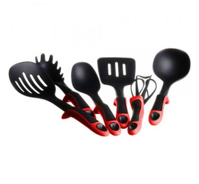 Набір кухонного приладдя ЧЕРВОНИЙ KITCHEN TOOLS, 7 предметів
