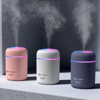 Зволожувач повітря з підсвічуванням та USB портом Humidifier, Black