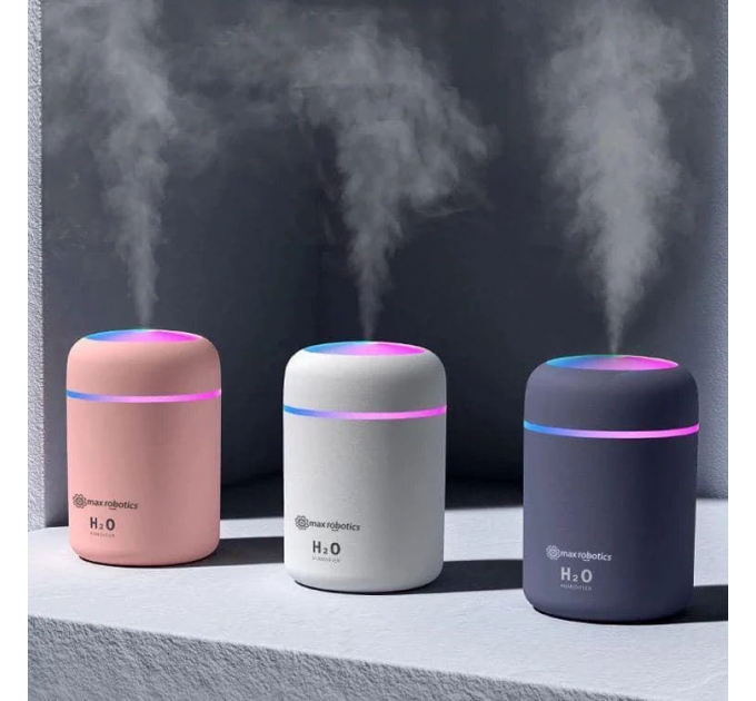Зволожувач повітря з підсвічуванням та USB портом Humidifier, Black