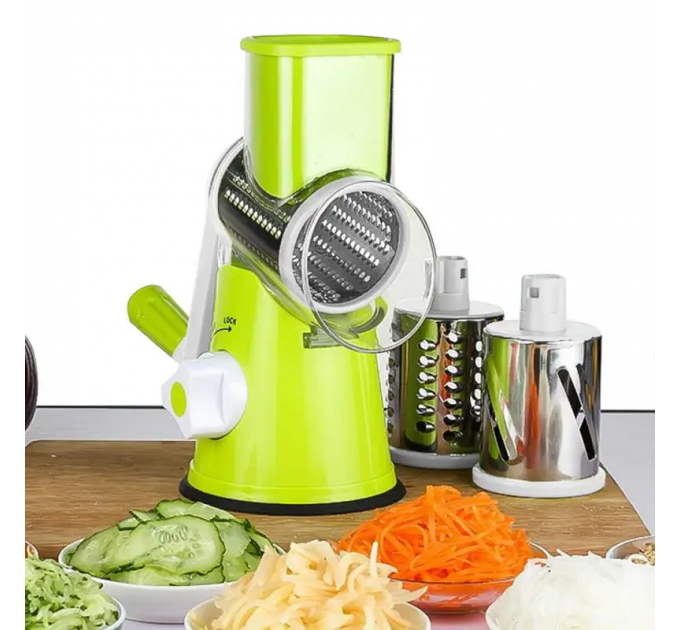 Овочерізка ручна для дому механічна кухонна для овочів Tabletop Drum Grater Kitchen Master