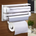 Кухонний диспенсер для плівки, фольги та рушників Kitchen Roll Triple Paper Dispenser | тримач рушників