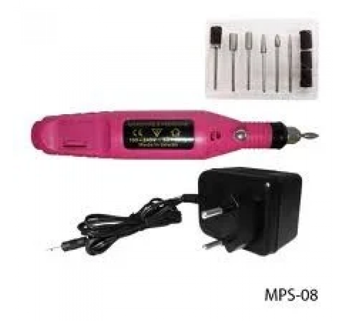 Фрезер-ручка для апаратного манікюру та педикюру рожева Variable Speed ​​rotated pen