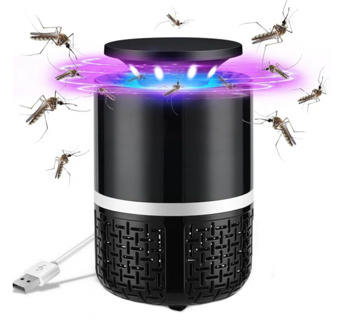 Пастка для комарів електрична Mosquito Killer Trap Lamp Black від USB