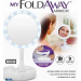 Дзеркало для макіяжу з LED підсвічуванням My Foldaway Mirror