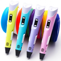 3D ручка з екраном для малювання 3D PEN-3 з трафаретом 3D ручка з екраном для малювання 3D PEN-3 з трафаретом