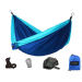 Гамак з нейлону одномісний туристичний Travel hammock 270х140 см Літній з кишенею
