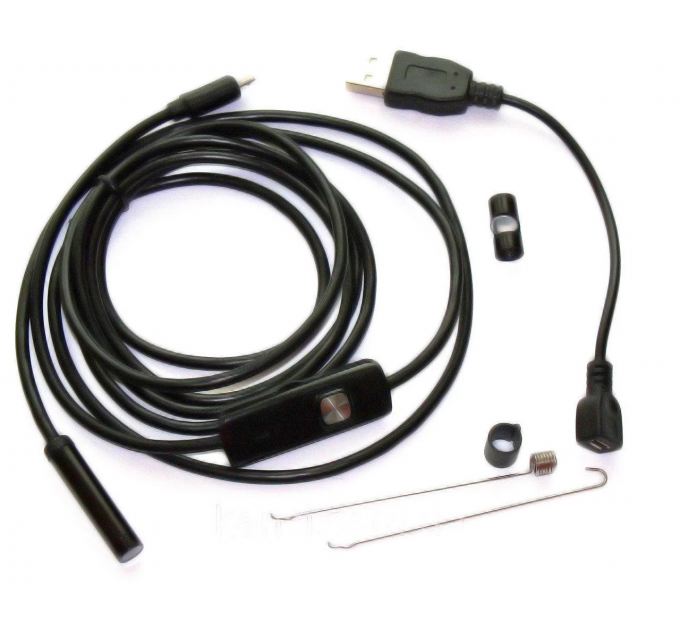 Камера ендоскоп для важкодоступних місць USB microUSB 2м 7мм Kronos