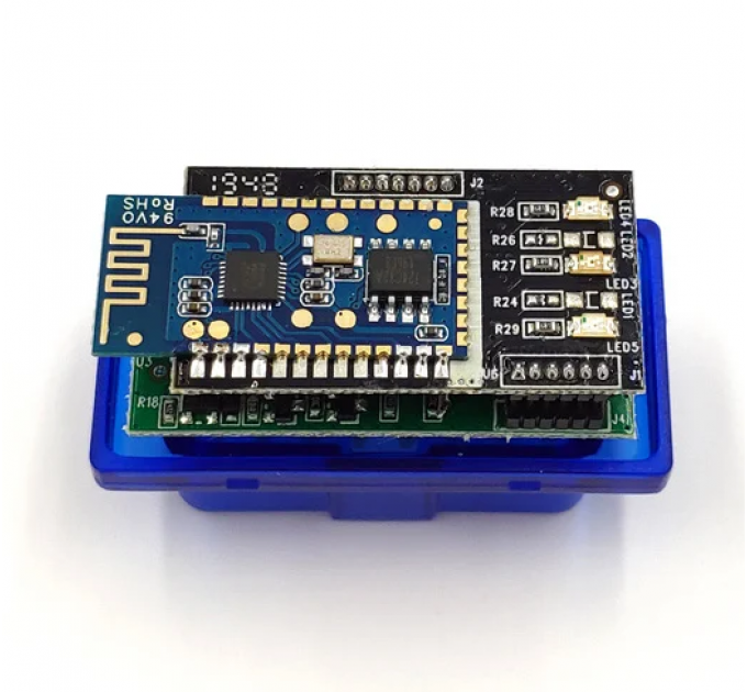 Автомобільний сканер адаптер OBD2 ELM327 mini V2.1 Bluetooth (blue)
