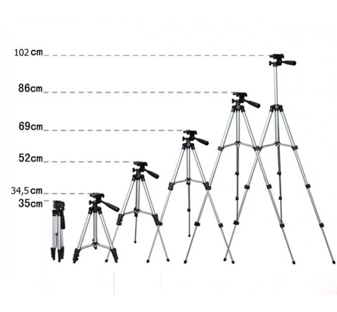 Штатив телескопічний для камери та телефону трипод TRIPOD 3110