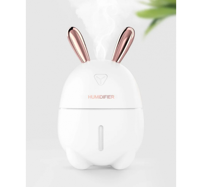 Нічник та зволожувач повітря 2в1 Humidifiers Rabbit Білий