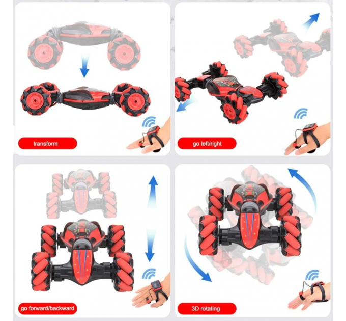 Машинка перевертня на пульті управління та управління жестом Willesu Toys Double-Sided 2071