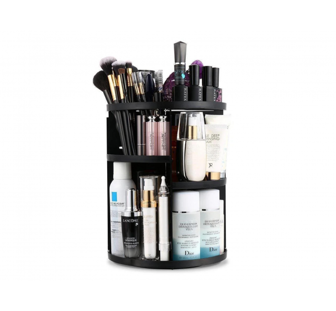 Організатор для зберігання косметики 360° Rotation Original Cosmetic Organizer Plus Чорний