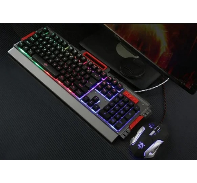 Ігрова клавіатура з мишкою Led Gaming Keyboard+Mouse K33 дротовий комплект