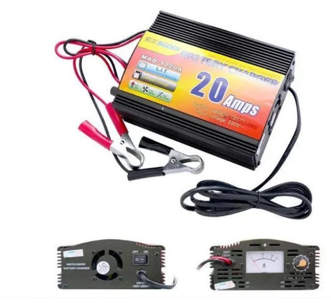Зарядний пристрій автомобільного акумулятора UKC Battery Charger 20A MA-1220A