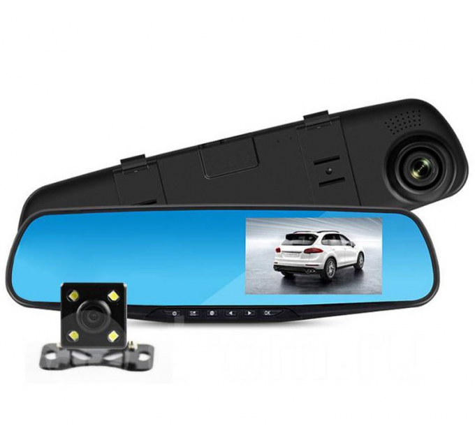 Автомобільний відеореєстратор DVR A29 touchscreen HD1080 дзеркало з двома камерами
