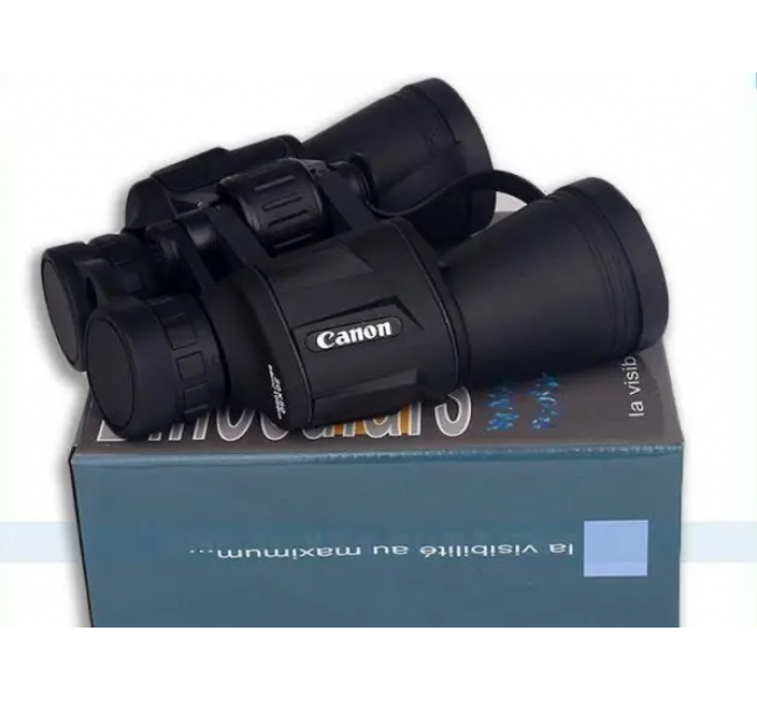 Потужний водонепроникний бінокль Canon 20x50 із захисним клапаном лінз